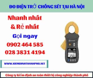 Hình ảnh đo điện trở chống sét tại hà nội