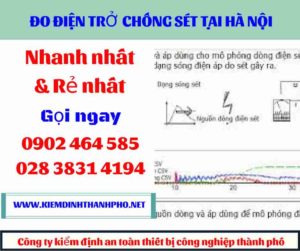 Hình ảnh đo điện trở chống sét tại hà nội