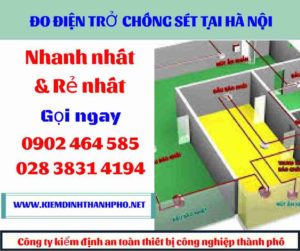 Hình ảnh đo điện trở chống sét tại hà nội