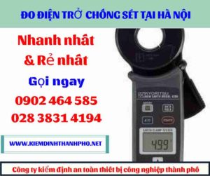 Hình ảnh đo điện trở chống sét tại hà nội