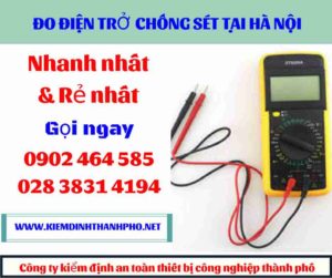 Hình ảnh đo điện trở chống sét tại hà nội