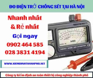 Hình ảnh đo điện trở chống sét tại hà nội