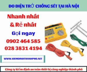 Hình ảnh đo điện trở chống sét tại hà nội