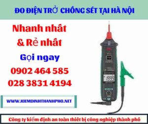 Hình ảnh đo điện trở chống sét tại hà nội