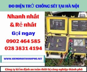 Hình ảnh đo điện trở chống sét tại hà nội