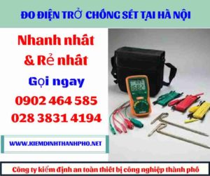 Hình ảnh đo điện trở chống sét tại hà nội