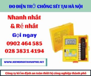 Hình ảnh đo điện trở chống sét tại hà nội