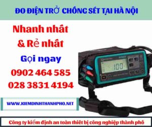 Hình ảnh đo điện trở chống sét tại hà nội