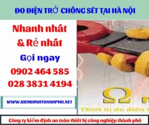 Hình ảnh đo điện trở chống sét tại hà nội