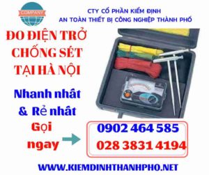 Hình ảnh đo điện trở chống sét tại hà nội