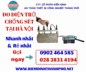 Hình ảnh đo điện trở chống sét tại hà nội