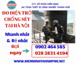 Hình ảnh đo điện trở chống sét tại hà nội