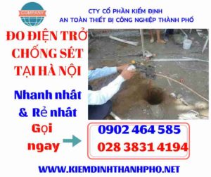 Hình ảnh đo điện trở chống sét tại hà nội