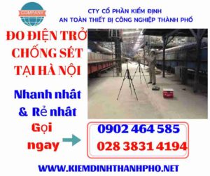 Hình ảnh đo điện trở chống sét tại hà nội