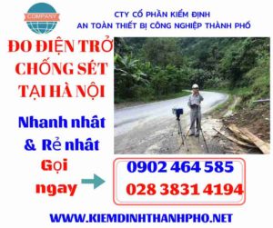 Hình ảnh đo điện trở chống sét tại hà nội