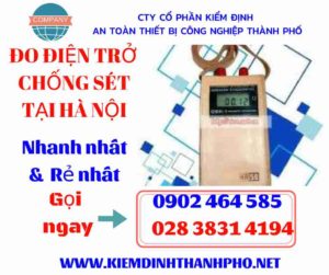 Hình ảnh đo điện trở chống sét tại hà nội