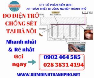 Hình ảnh đo điện trở chống sét tại hà nội