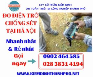 Hình ảnh đo điện trở chống sét tại hà nội