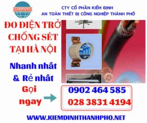 Hình ảnh đo điện trở chống sét tại hà nội