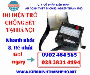 Hình ảnh đo điện trở chống sét tại hà nội