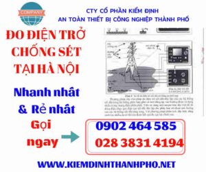 Hình ảnh đo điện trở chống sét tại hà nội