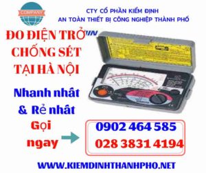 Hình ảnh đo điện trở chống sét tại hà nội