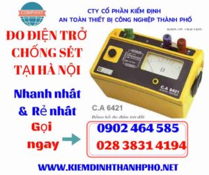 Hình ảnh đo điện trở chống sét tại hà nội