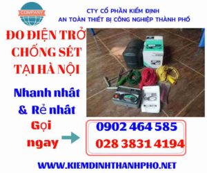 Hình ảnh đo điện trở chống sét tại hà nội