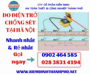 Hình ảnh đo điện trở chống sét tại hà nội