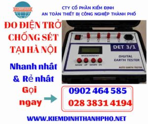 Hình ảnh đo điện trở chống sét tại hà nội