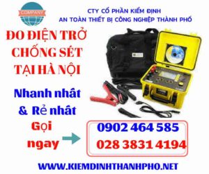 Hình ảnh đo điện trở chống sét tại hà nội