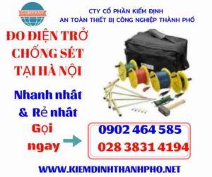 Hình ảnh đo điện trở chống sét tại hà nội