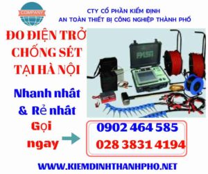 Hình ảnh đo điện trở chống sét tại hà nội