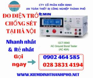 Hình ảnh đo điện trở chống sét tại hà nội