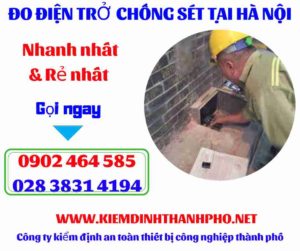 Hình ảnh đo điện trở chống sét tại hà nội