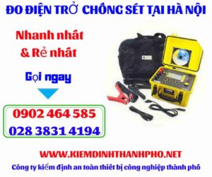 Hình ảnh đo điện trở chống sét tại hà nội