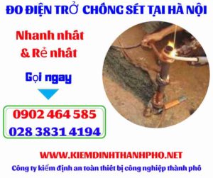 Hình ảnh đo điện trở chống sét tại hà nội