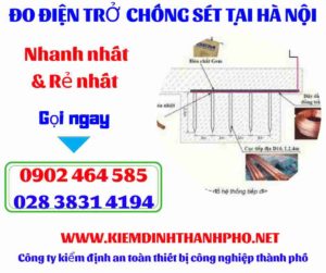 Hình ảnh đo điện trở chống sét tại hà nội