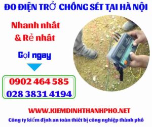 Hình ảnh đo điện trở chống sét tại hà nội