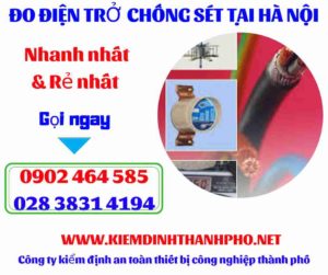 Hình ảnh đo điện trở chống sét tại hà nội