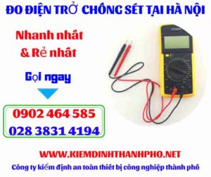 Hình ảnh đo điện trở chống sét tại hà nội