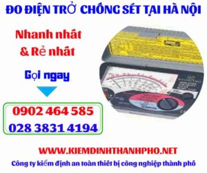 Hình ảnh đo điện trở chống sét tại hà nội