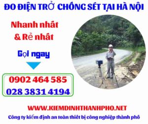 Hình ảnh đo điện trở chống sét tại hà nội