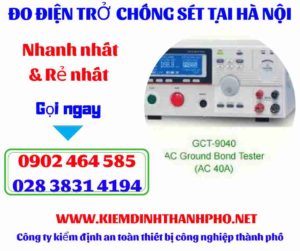 Hình ảnh đo điện trở chống sét tại hà nội