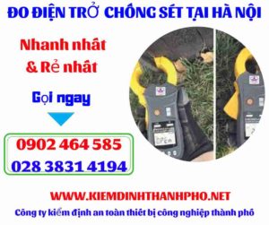 Hình ảnh đo điện trở chống sét tại hà nội