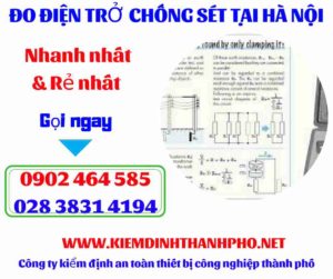 Hình ảnh đo điện trở chống sét tại hà nội