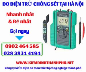 Hình ảnh đo điện trở chống sét tại hà nội