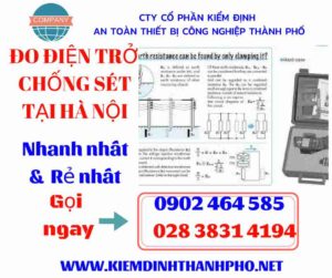 Hình ảnh đo điện trở chống sét tại hà nội