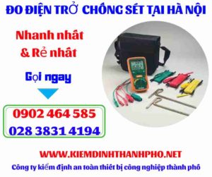 Hình ảnh đo điện trở chống sét tại hà nội