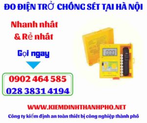 Hình ảnh đo điện trở chống sét tại hà nội